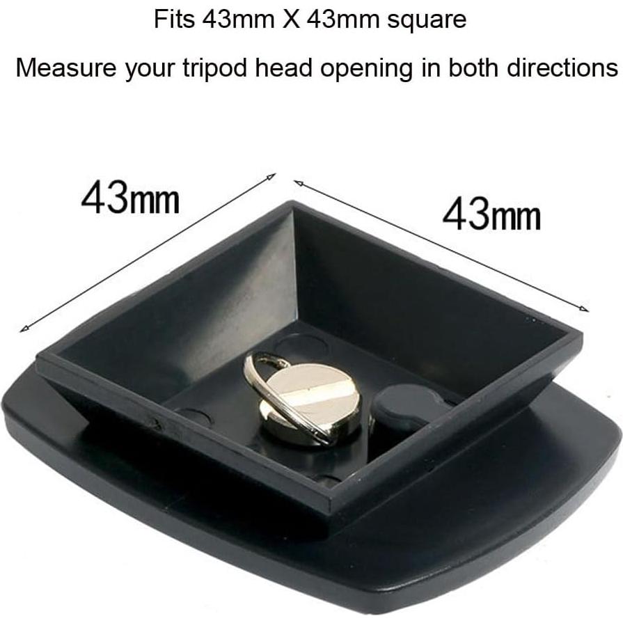 Paquete de 2 Placas de Liberación Rápida Harwerrel 64x49mm