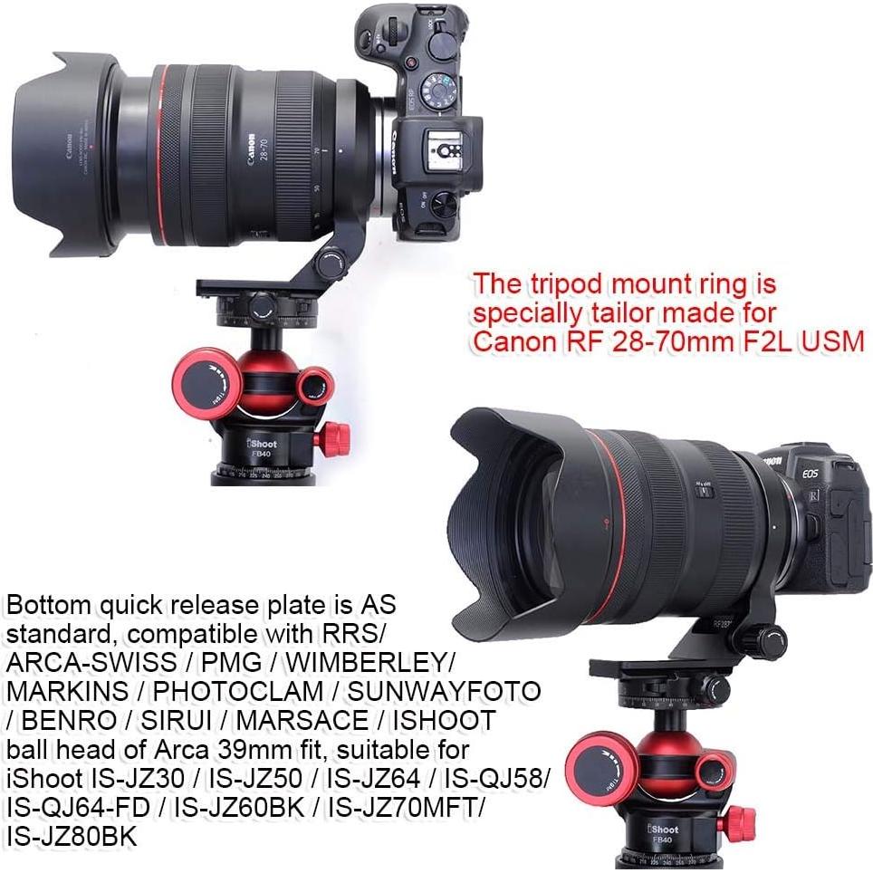 Anillo de Montaje de Trípode iShoot para Canon RF 28-70mm F2L