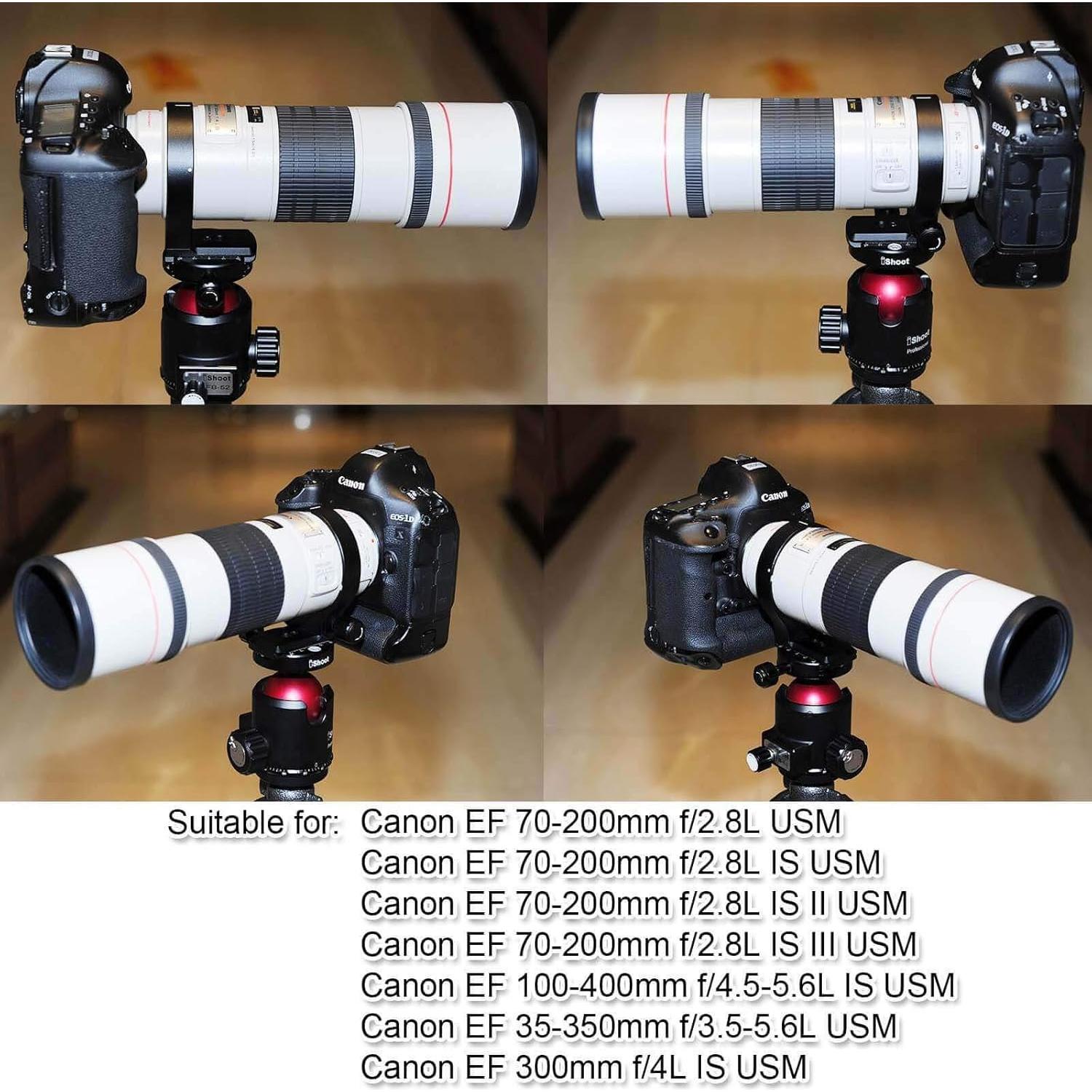 Soporte de Collar de Lente iShoot para Canon 70-200mm y 100-400mm