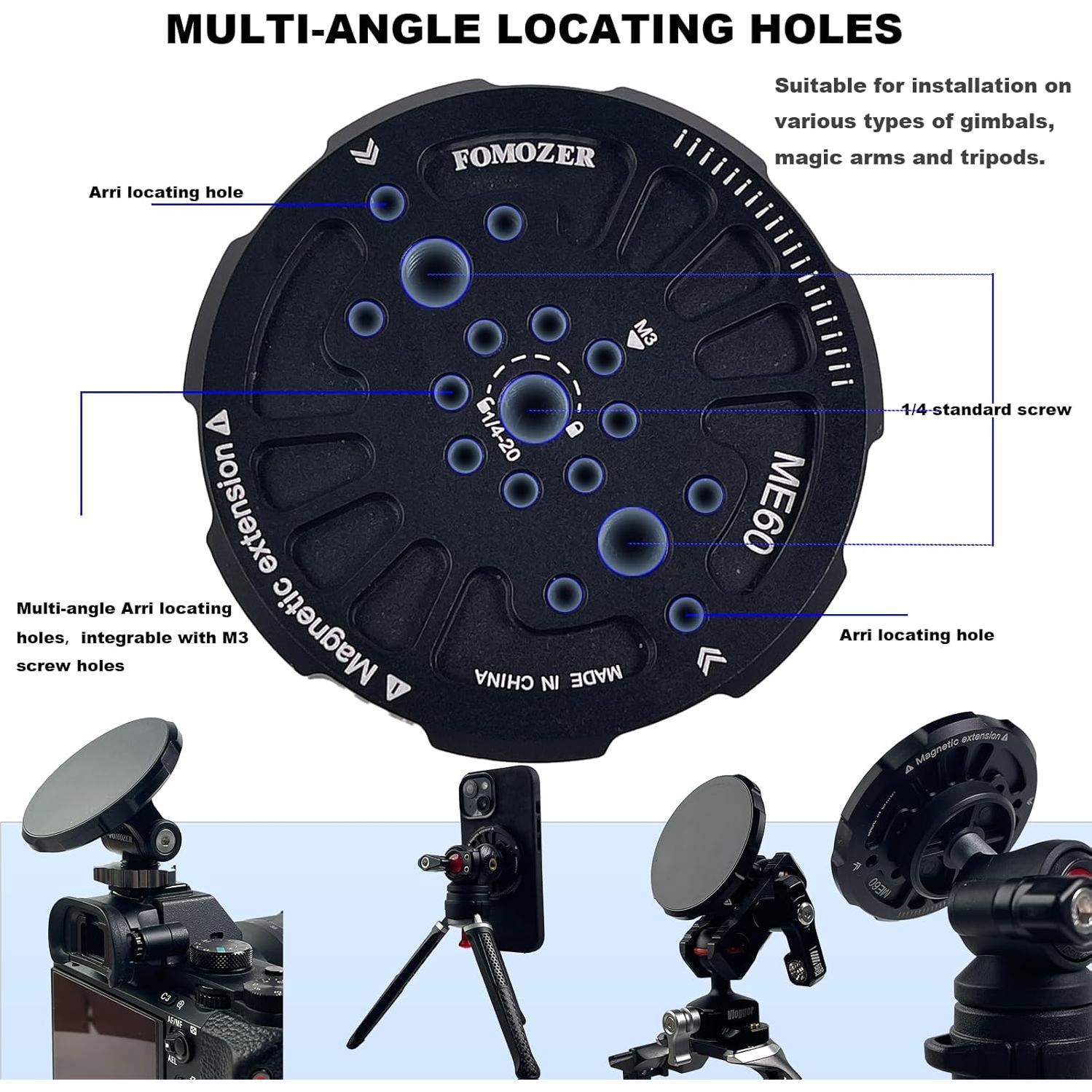 Adaptador de Montaje Magnético FOMOZER ME60 para iPhone