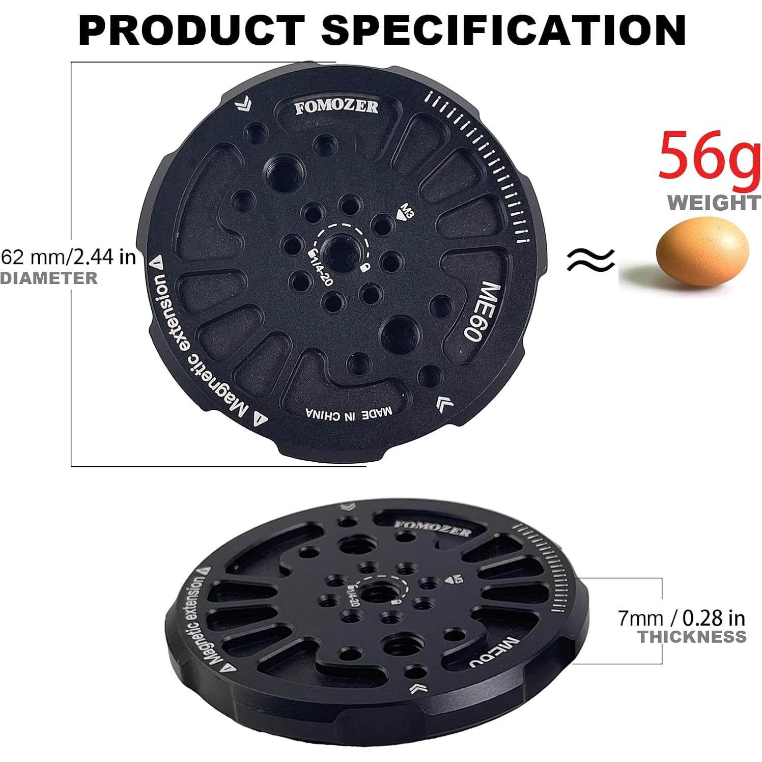 Adaptador de Montaje Magnético FOMOZER ME60 para iPhone