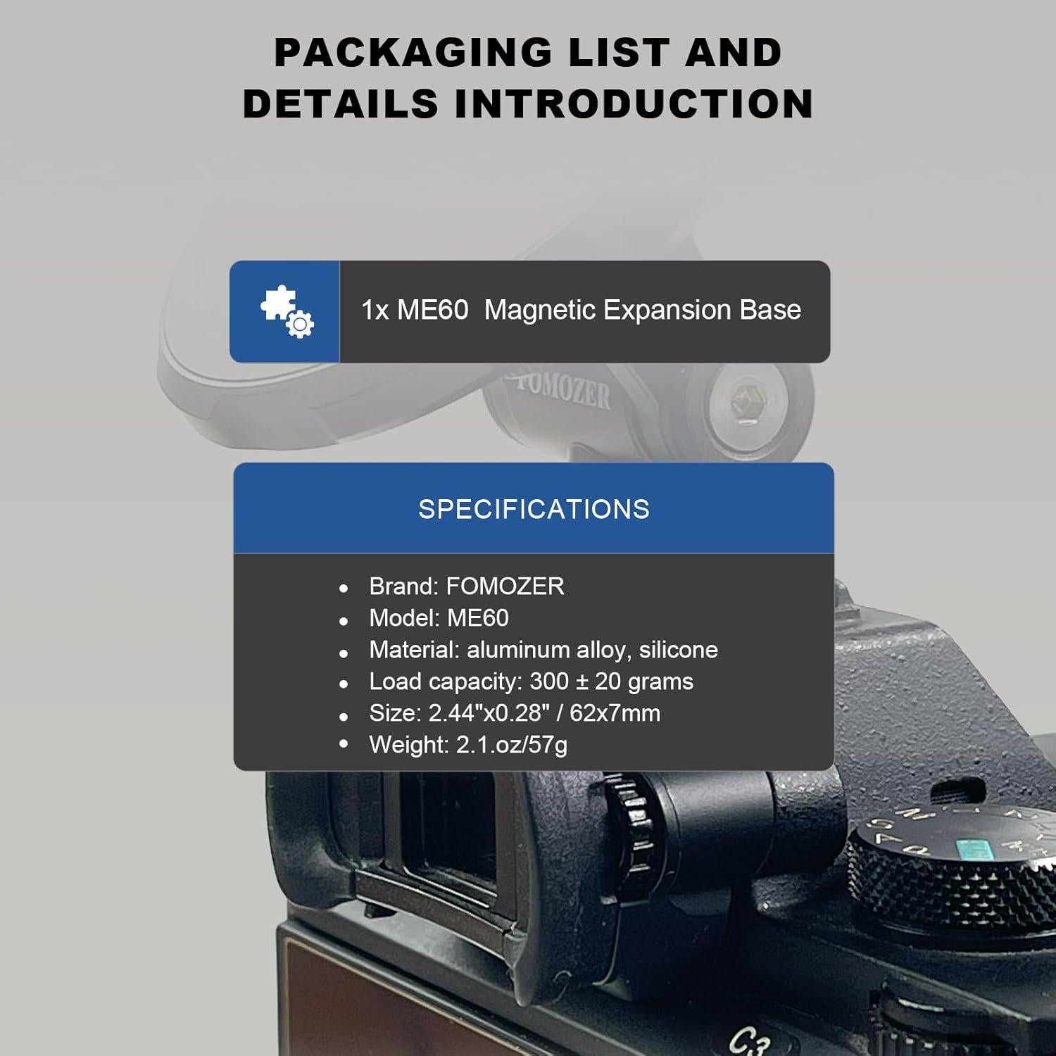 Adaptador de Montaje Magnético FOMOZER ME60 para iPhone