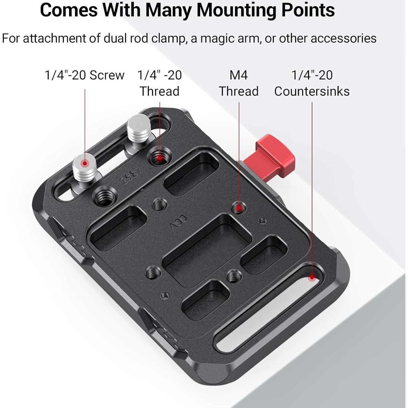 Placa de Batería Mini V Mount SmallRig 2989 con Abrazadera
