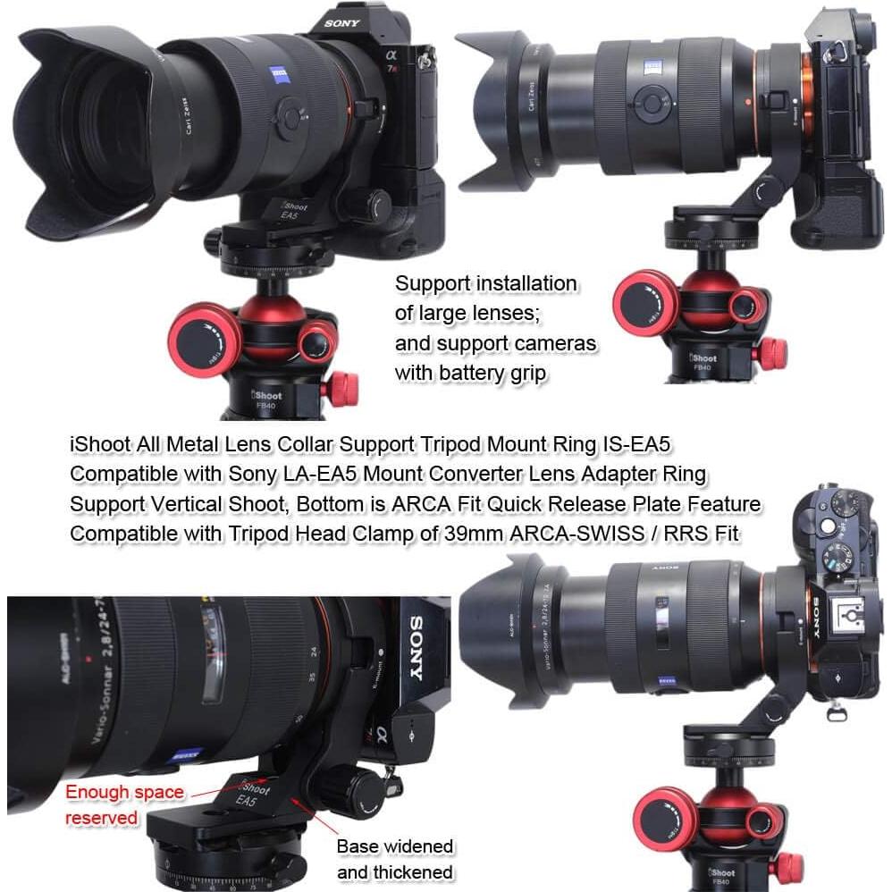 Anillo de Montaje en Trípode iShoot IS-EA5 para Sony LA-EA5
