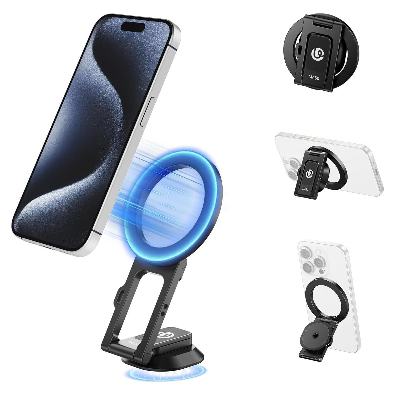 Soporte Magnético ULANZI MA50 para iPhone 12-16, Ajustable