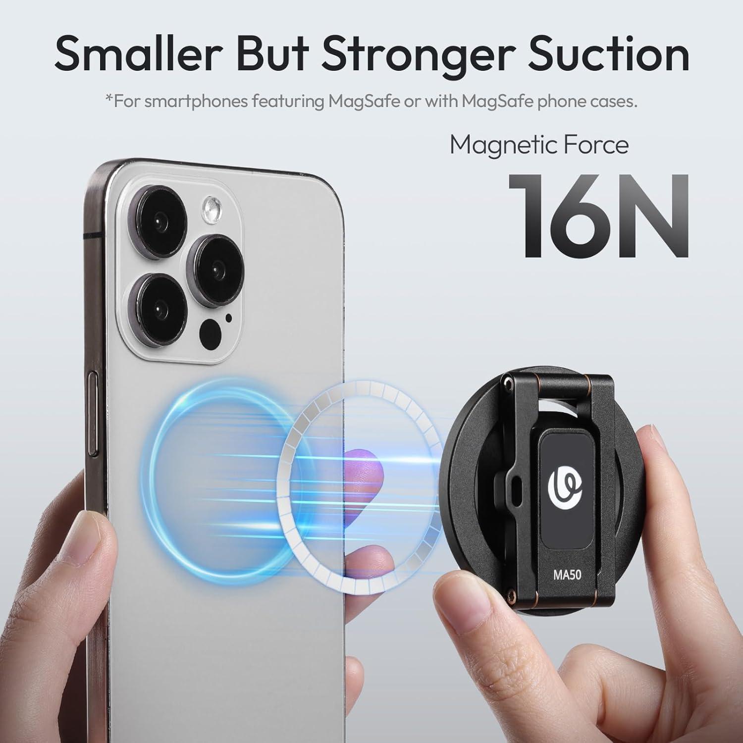 Soporte Magnético ULANZI MA50 para iPhone 12-16, Ajustable