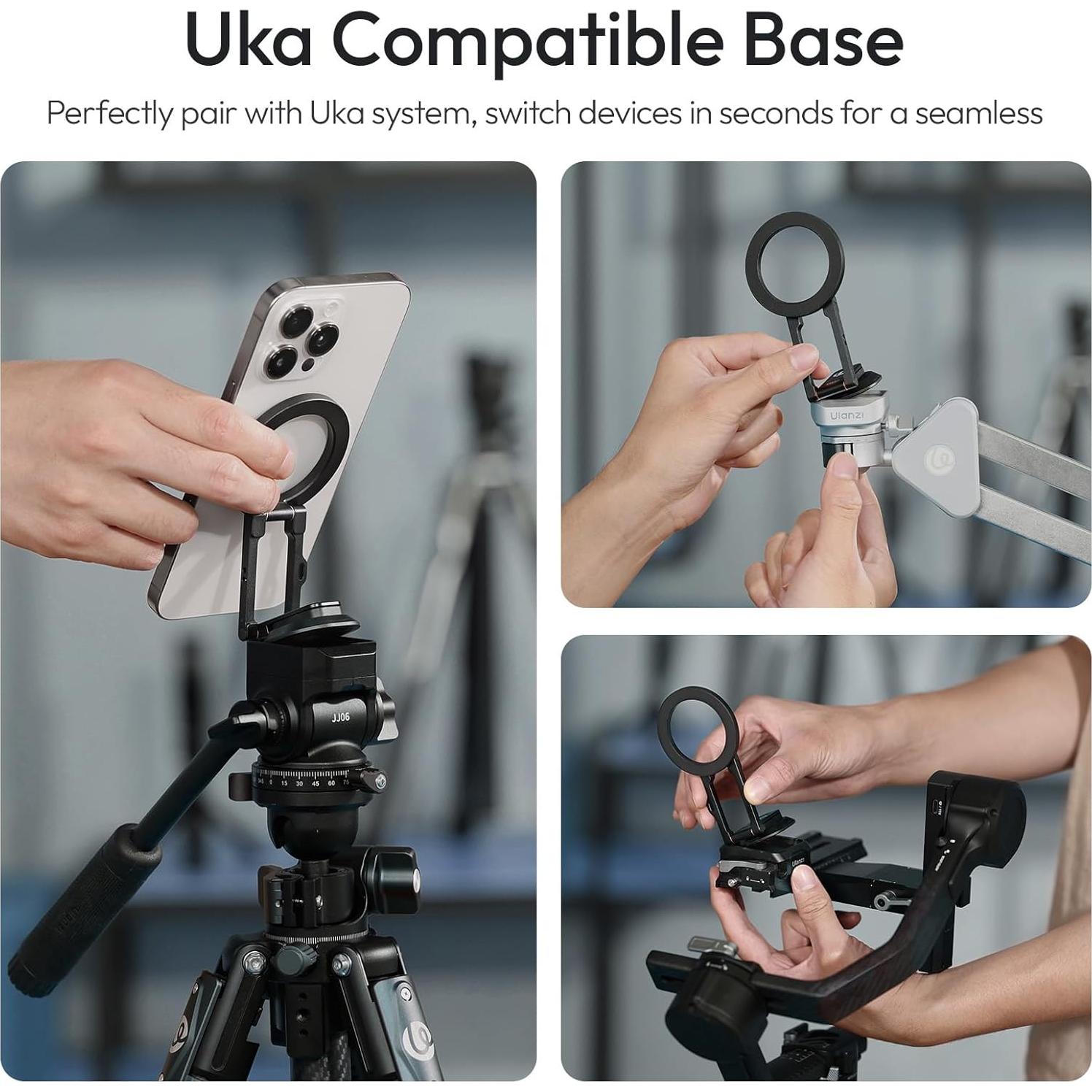 Soporte Magnético ULANZI MA50 para iPhone 12-16, Ajustable