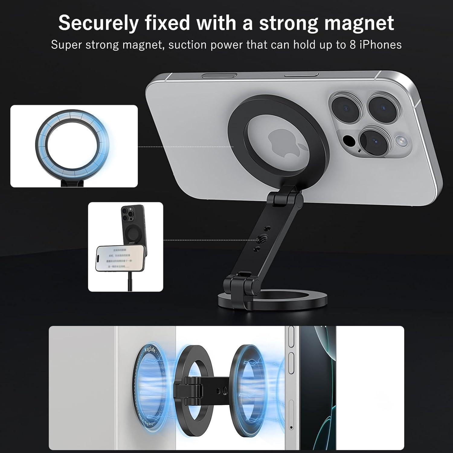 Soporte Magnético Dual VRIG MG-26 para Teléfono Magsafe