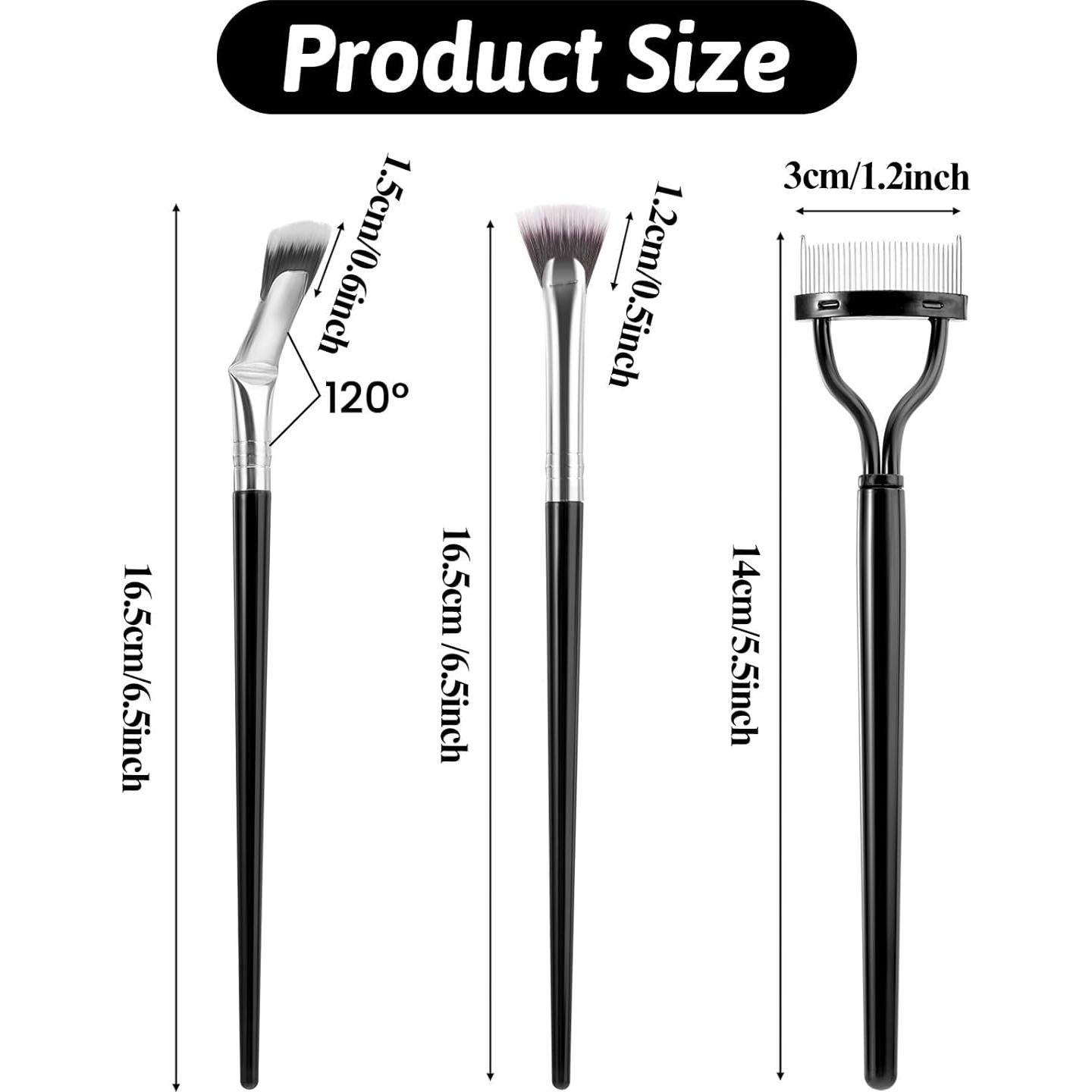 6 Piezas Pinceles de Abanico para Pestañas DIVINA VITAE