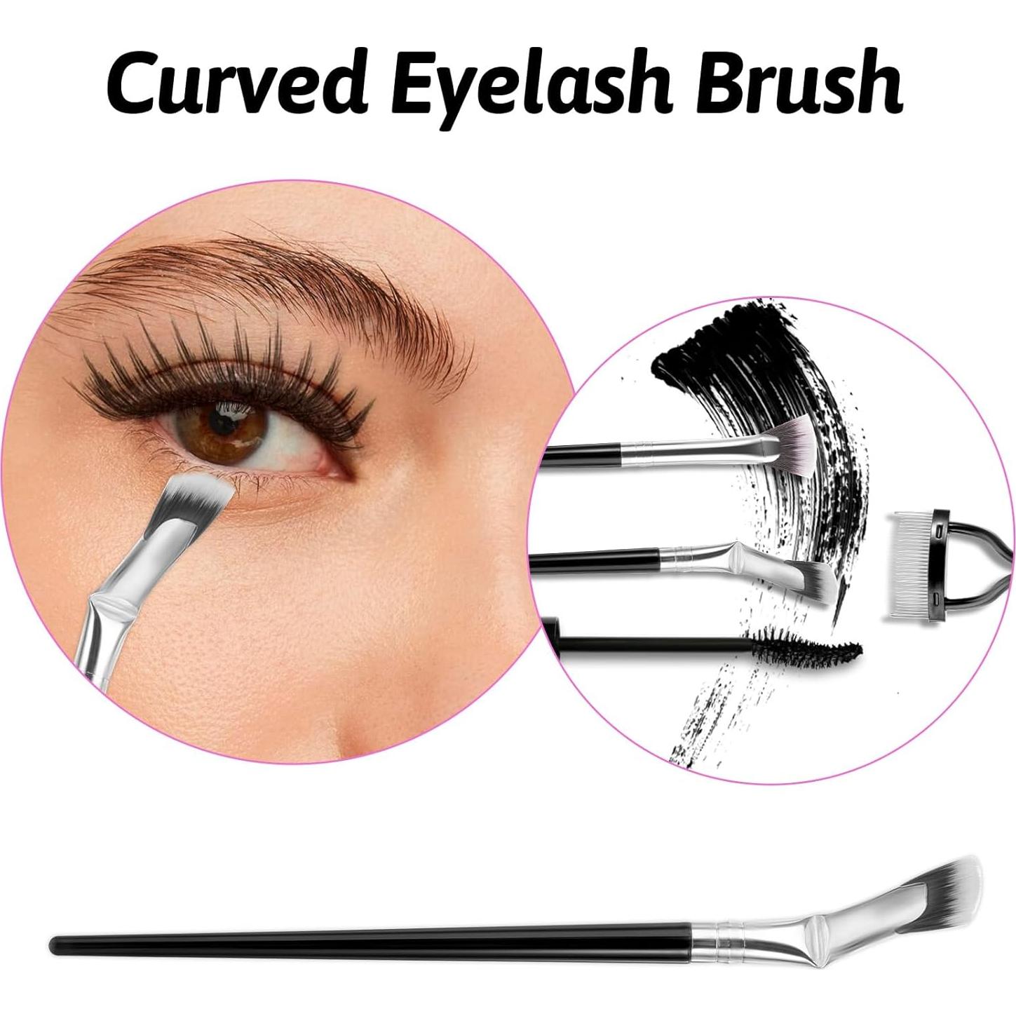 6 Piezas Pinceles de Abanico para Pestañas DIVINA VITAE