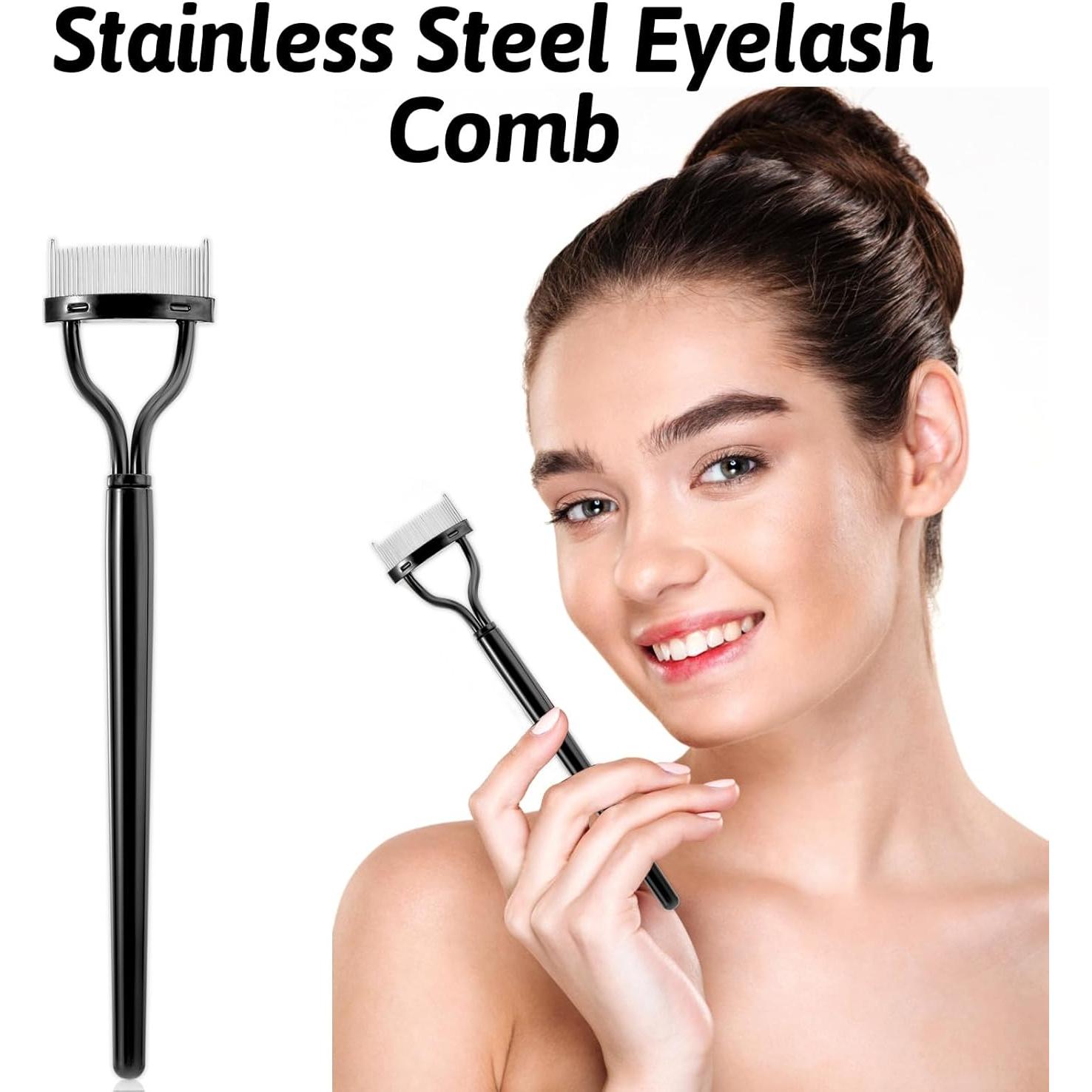 6 Piezas Pinceles de Abanico para Pestañas DIVINA VITAE