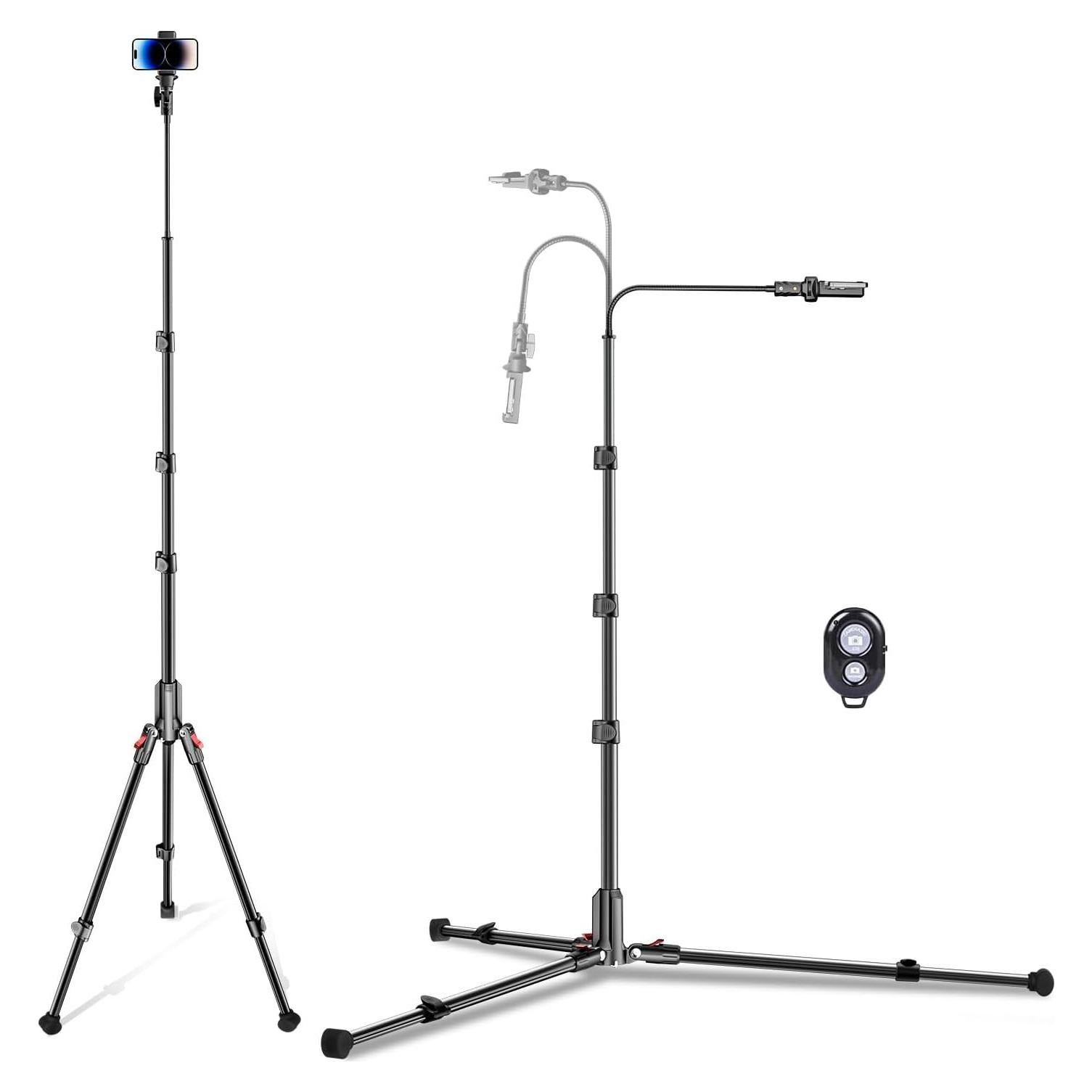 Trípode para Teléfono CAMBOFOTO S202 213 cm con Control Remoto