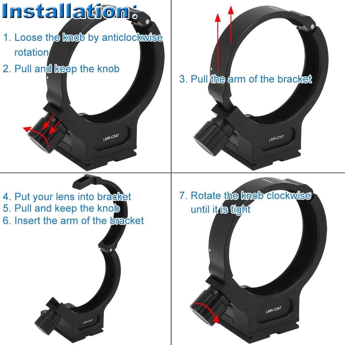 Anillo de Montaje en Trípode Haoge LMR-C347 para Lentes Canon