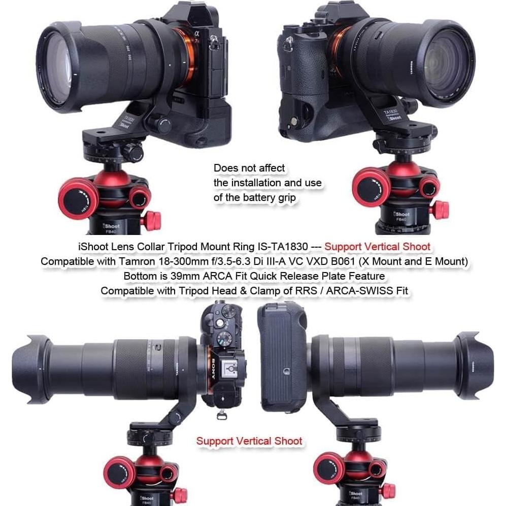 Anillo de Montaje en Trípode Duomianshou IS-TA1830 para Tamron 18-300mm