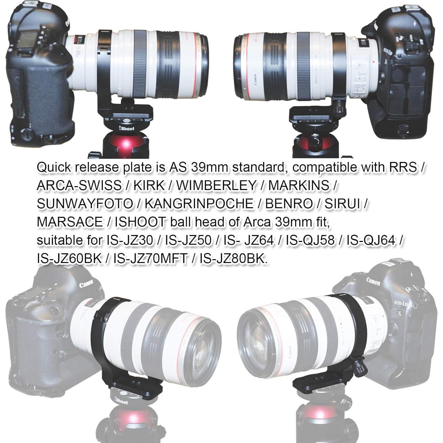 Anillo de Montaje de Trípode iShoot para Lentes Canon EF 28-300mm y 70-300mm