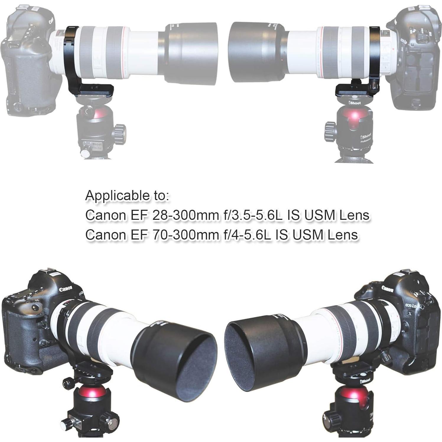 Anillo de Montaje de Trípode iShoot para Lentes Canon EF 28-300mm y 70-300mm