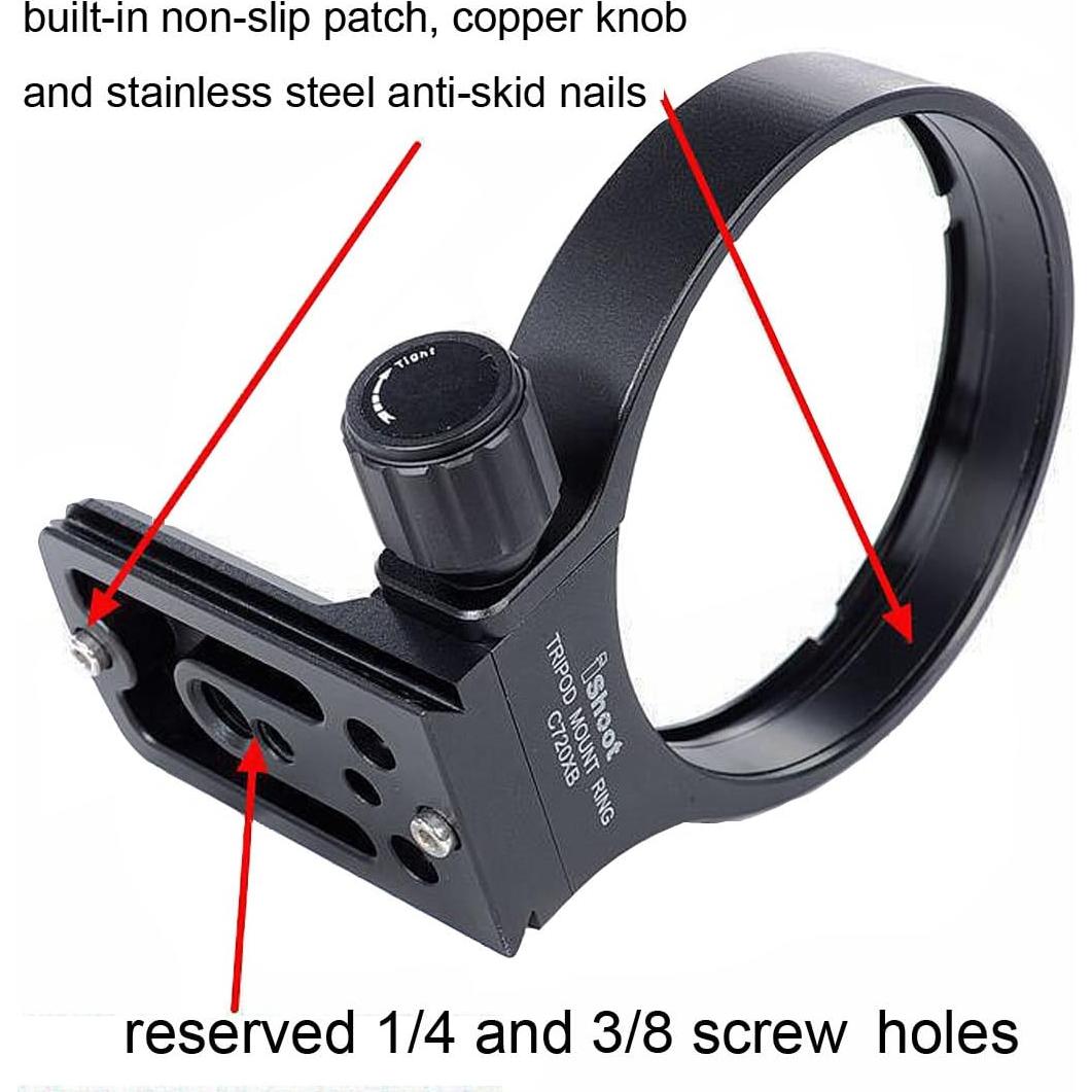 Anillo de Montaje en Trípode iShoot IS-C720XB para Lentes Canon