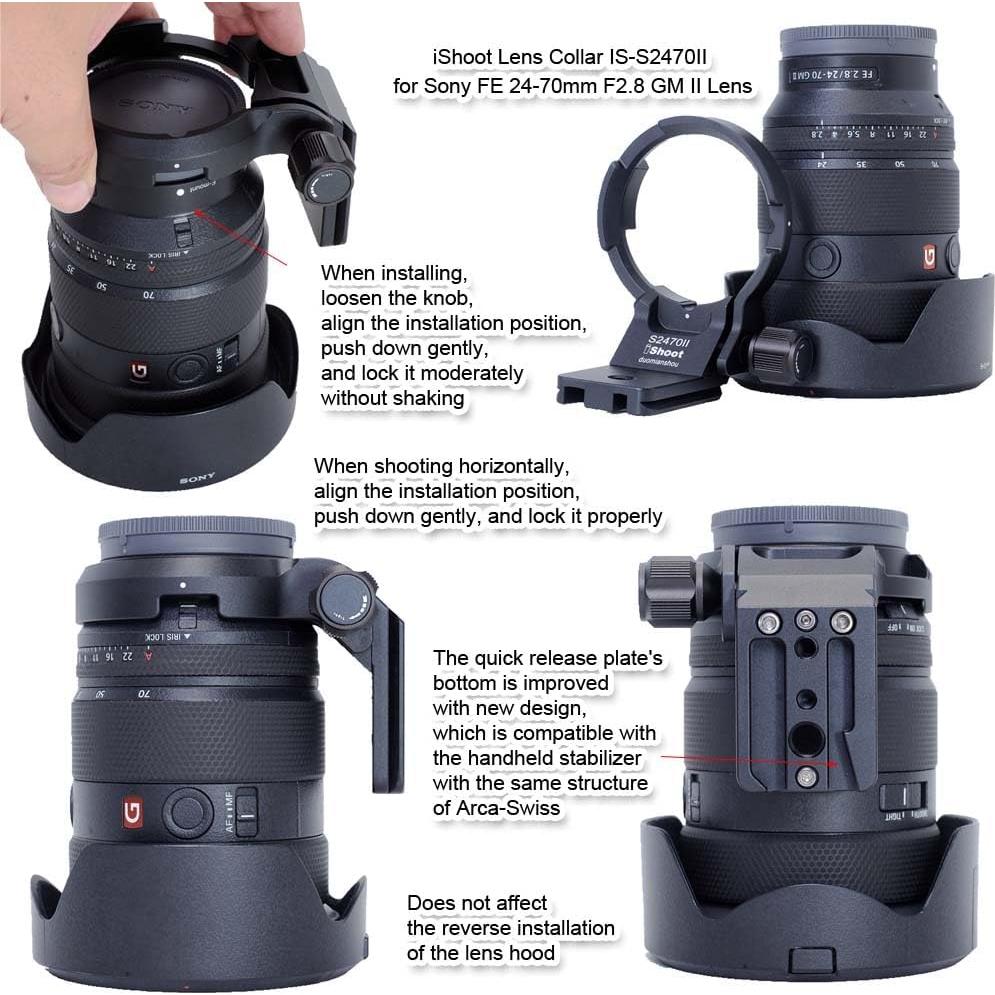 Anillo de Montaje en Trípode iShoot IS-S2470II para Sony