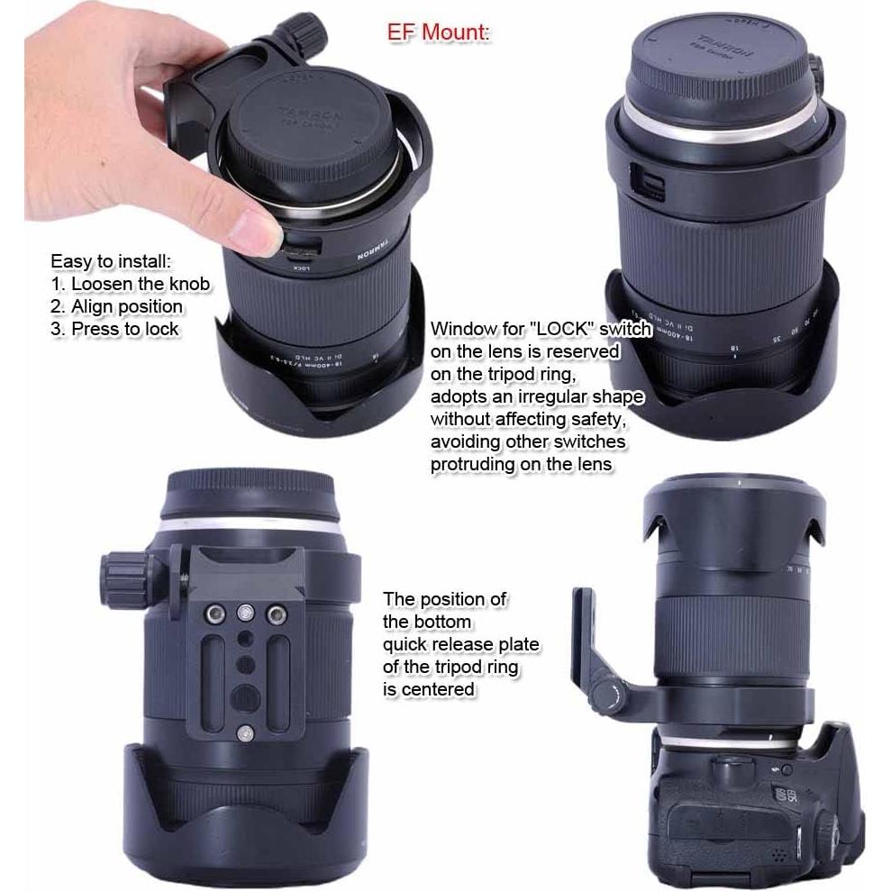 Anillo de Montaje en Trípode OYANIA para Lente 18-400mm