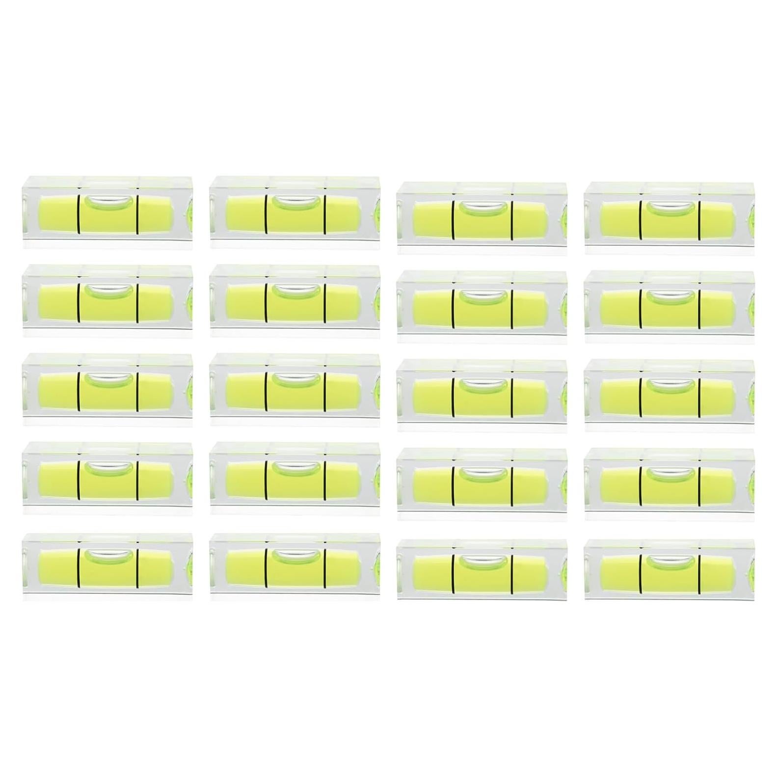 Nivel de Burbuja Mini JYK 20 Pcs 10x10x29mm Acrílico
