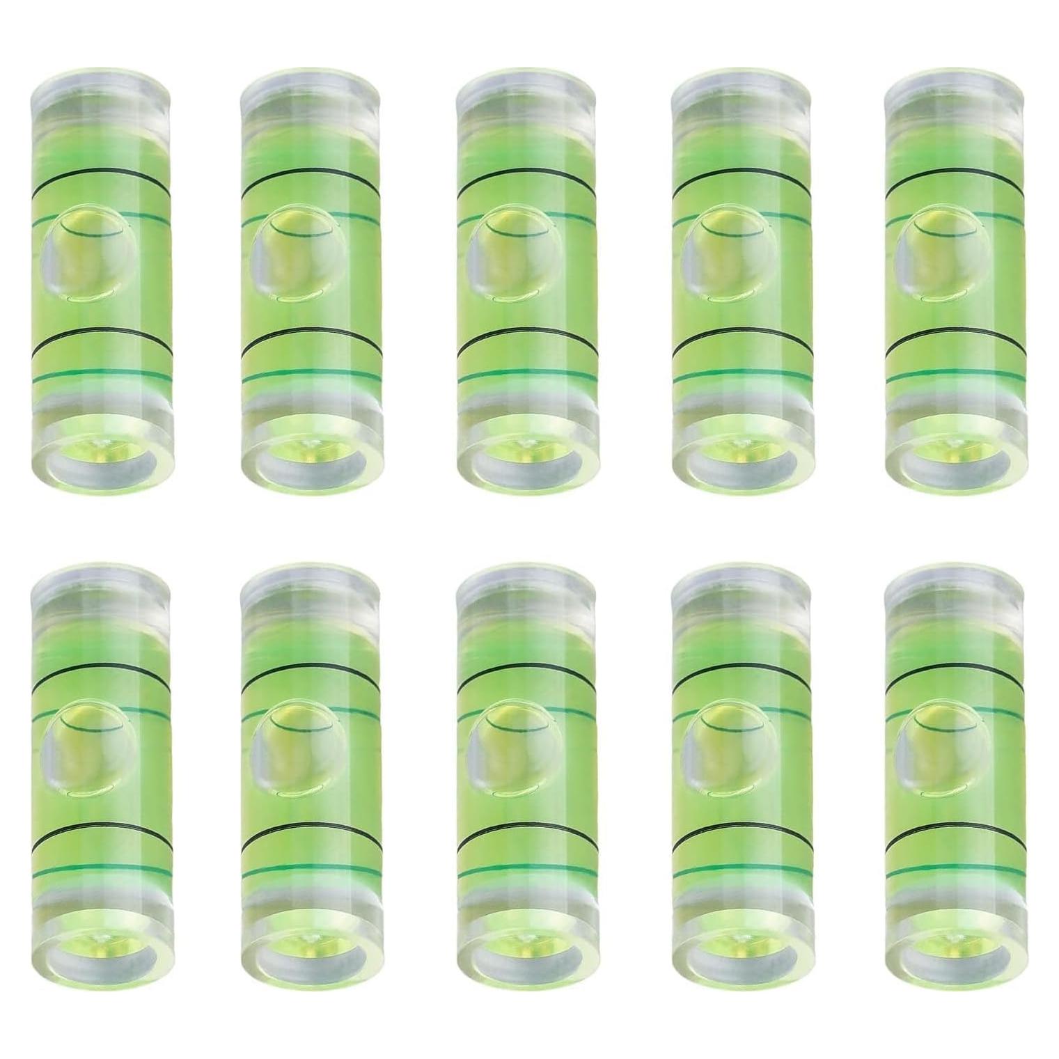 Viales de Nivel de Burbuja Cilíndricos Hegebeck 8x23mm 10 Pcs