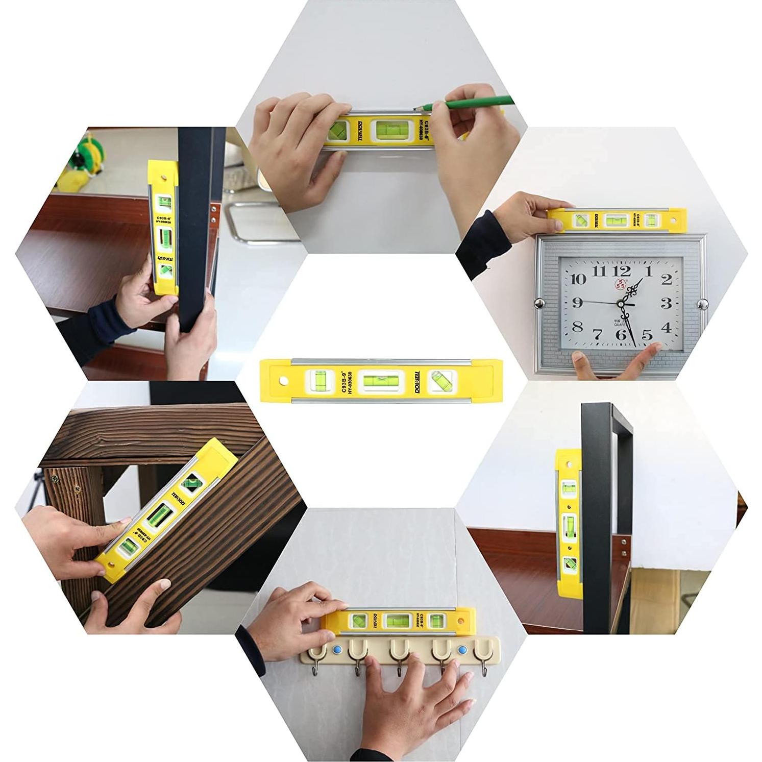 Viales de Nivel de Burbuja Cilíndricos Hegebeck 8x23mm 10 Pcs