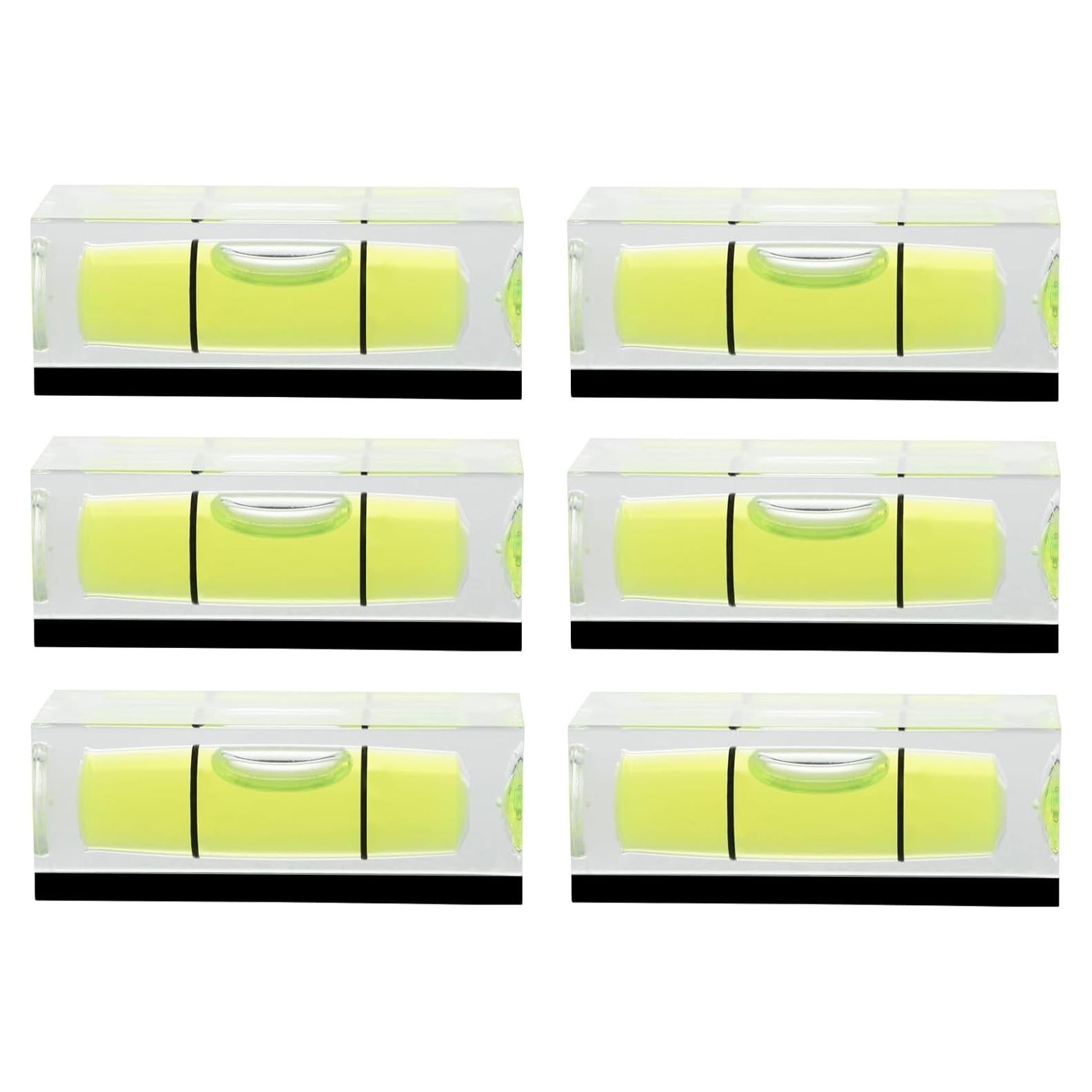 Juego de Niveles de Burbuja Magnéticos JYK 6 Pcs 15x4cm