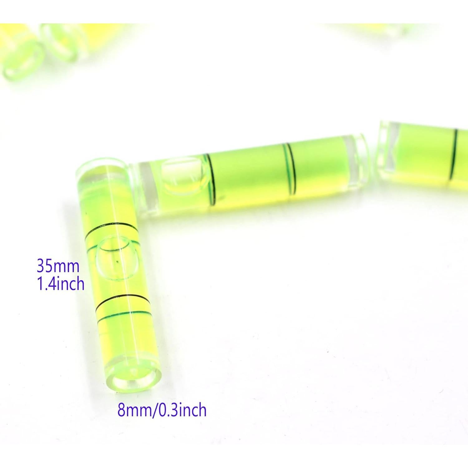 Nivel de Burbuja Mini Chiloskit 10 Pcs 3.56cm Verde