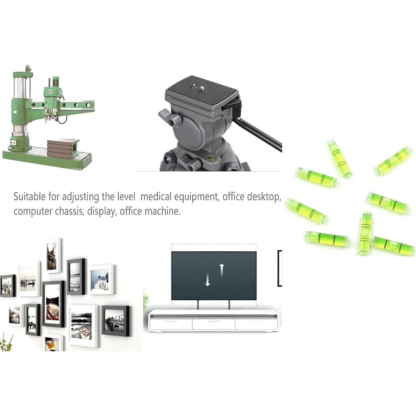 Nivel de Burbuja Mini Chiloskit 10 Pcs 3.56cm Verde