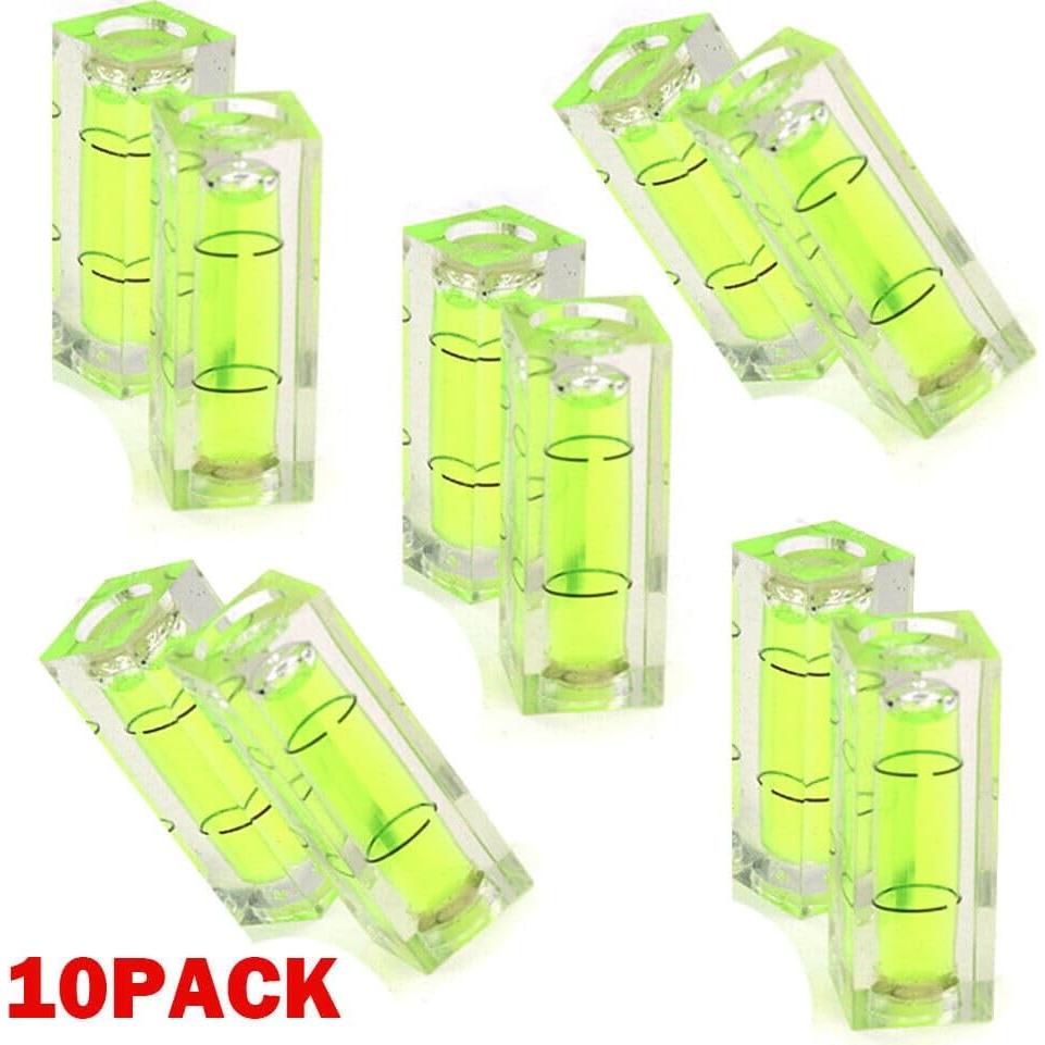 Nivel de Burbuja Mini Cuadrado UCCKEYI 10 Piezas 40mm