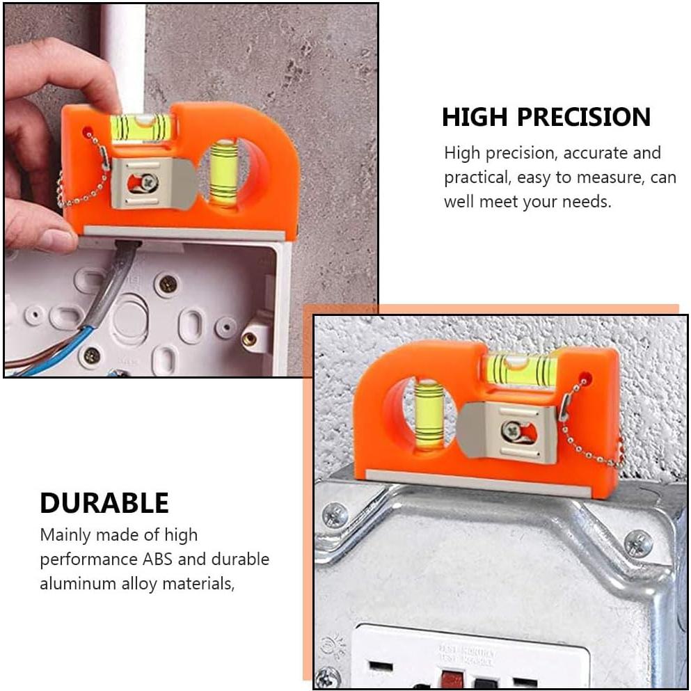 Nivel Magnético HOMSFOU 2 Piezas Mini Herramienta de Nivel