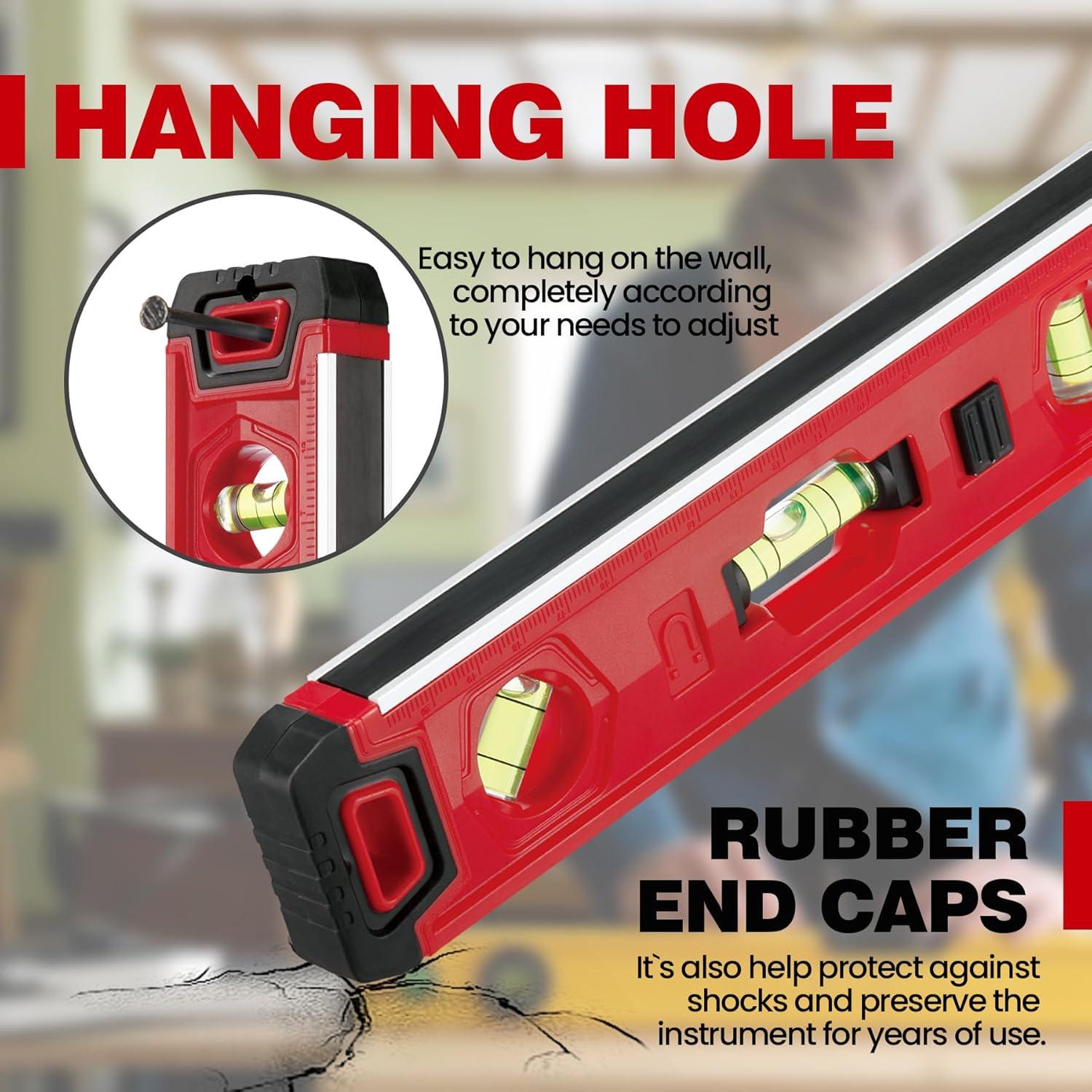 Nivel Torpedo KATA 23 cm Iluminado Magnético para Proyectos