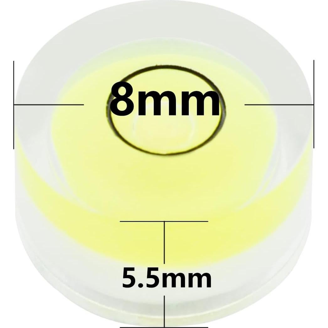 Nivel de Burbuja Circular JYK 20 Piezas 8x5.5mm