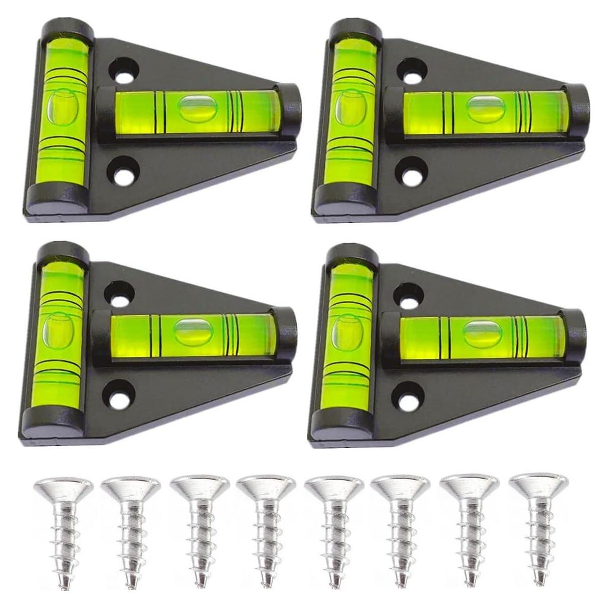 Nivel de Burbuja T ZUJHPYMI 4 Piezas con Tornillos