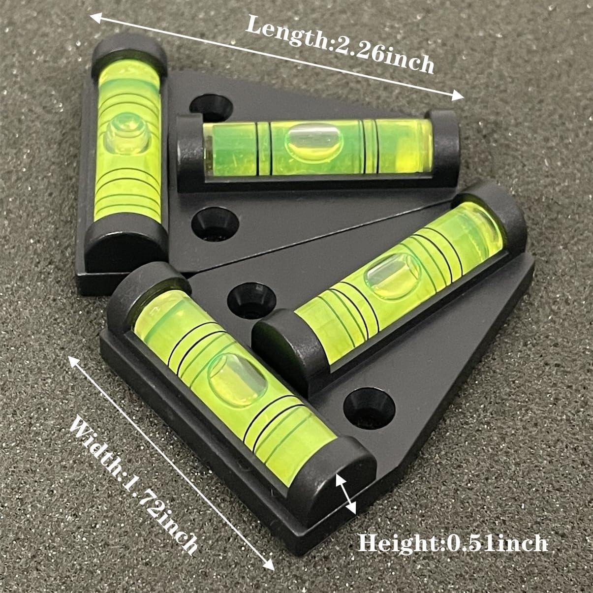 Nivel de Burbuja T ZUJHPYMI 4 Piezas con Tornillos