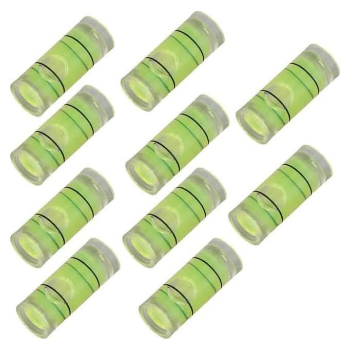 10 Niveles de Burbuja Cilíndricos Hegebeck 8x20mm PMMA