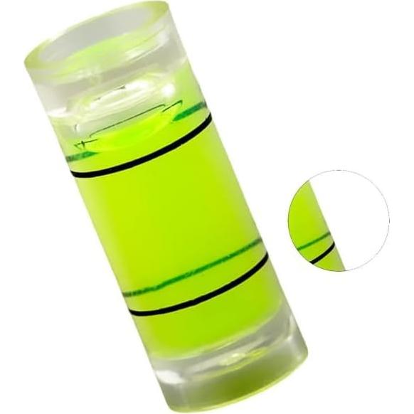 10 Niveles de Burbuja Cilíndricos Hegebeck 8x20mm PMMA