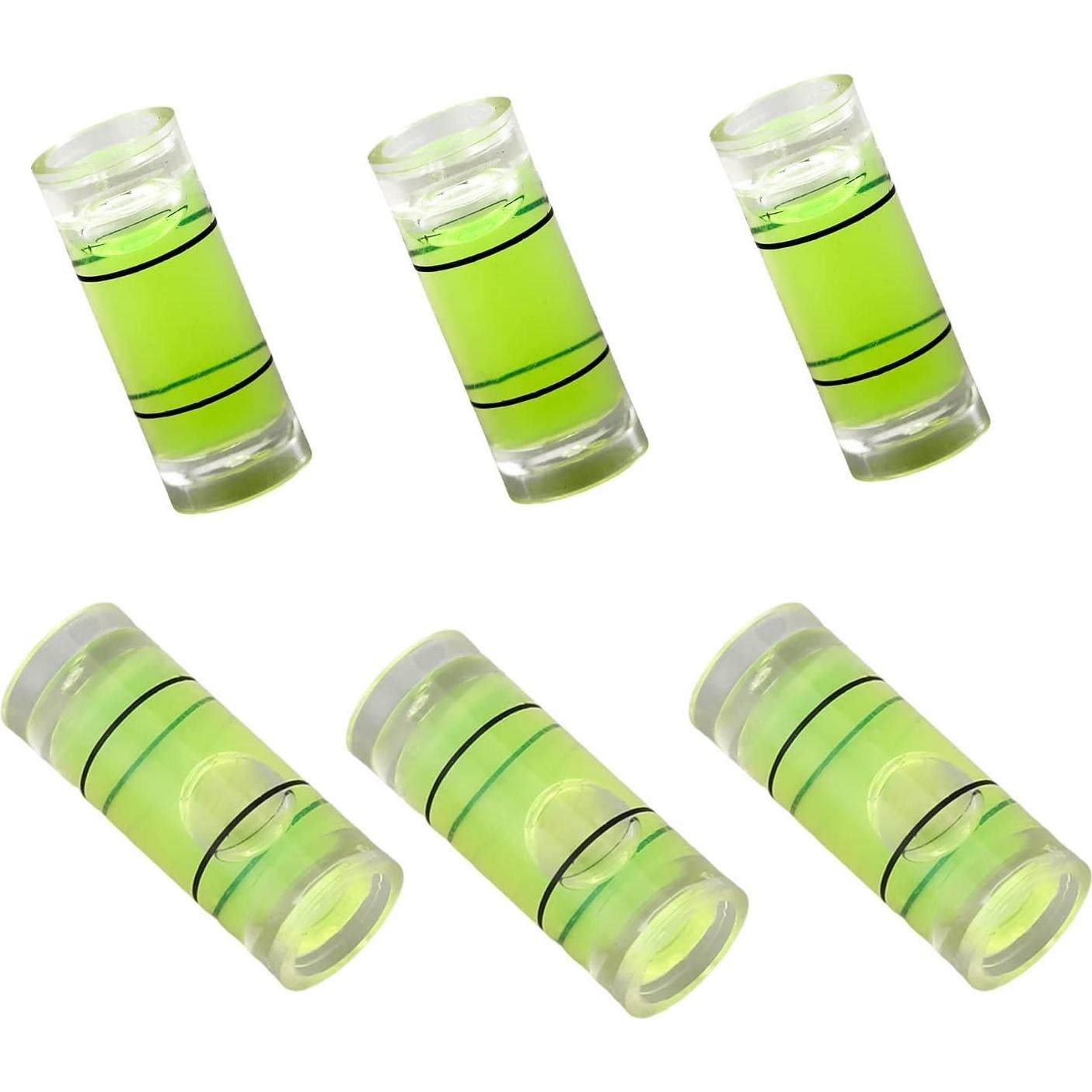 10 Niveles de Burbuja Cilíndricos Hegebeck 8x20mm PMMA