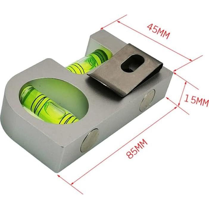 Regla de Nivel Mini Magnética The Yan He 85x45mm Aluminio