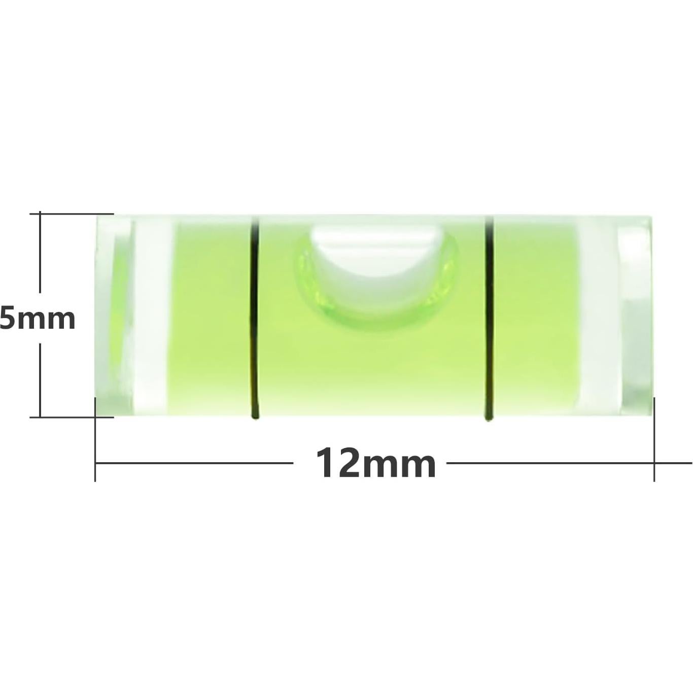 Mini Nivel Cilíndrico JYK 30pcs 5x12mm para Proyectos DIY