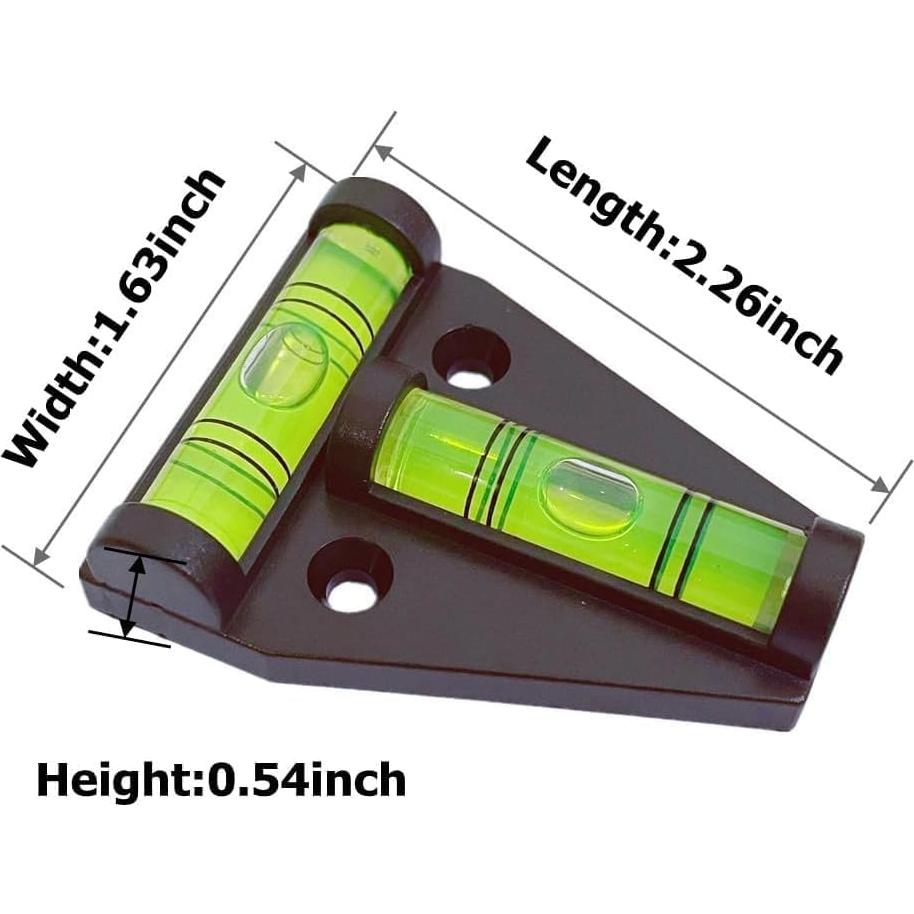 Nivel en T Magnético 2 Pcs YMGBHNKJLS con Tornillos
