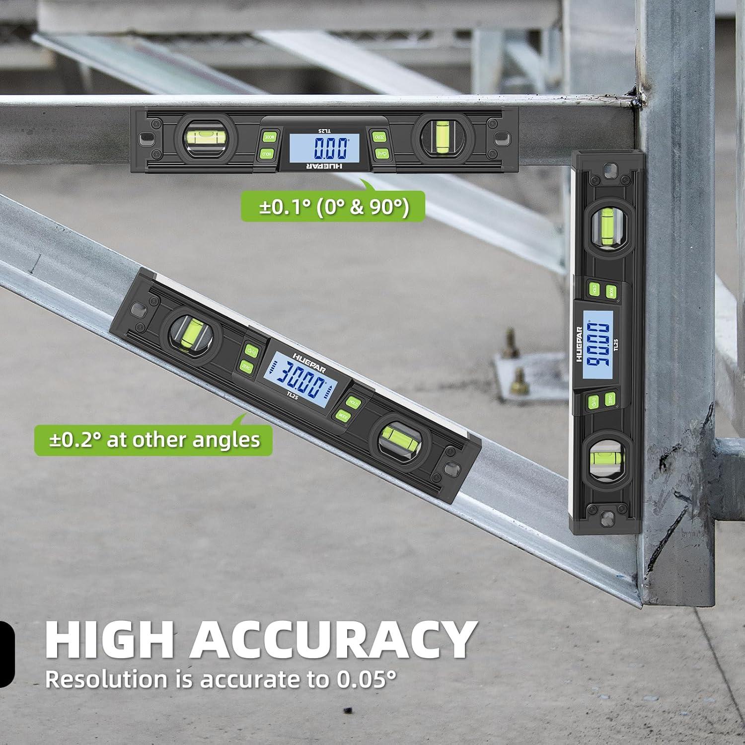 Nivel Digital Torpedo Huepar TL25 10" Aluminio IP54