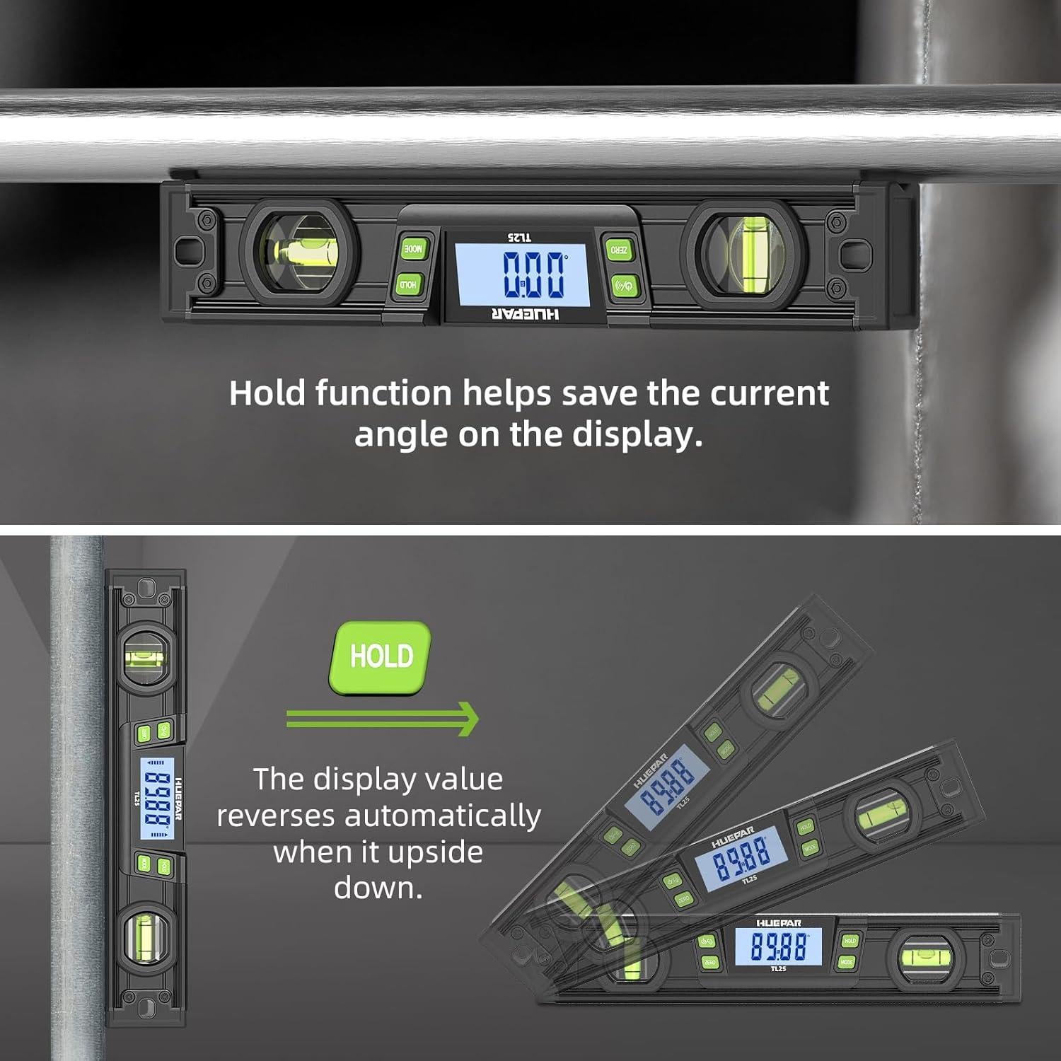 Nivel Digital Torpedo Huepar TL25 10" Aluminio IP54