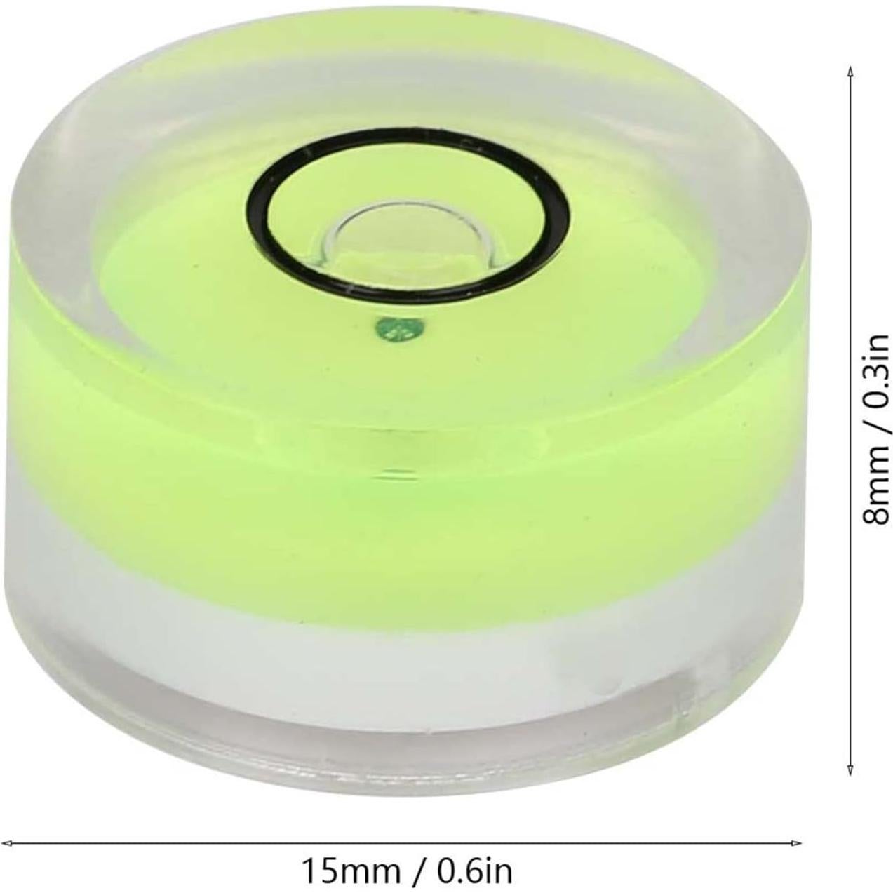 5 Niveles de Burbuja Redondos Walfront 15mm Portátiles