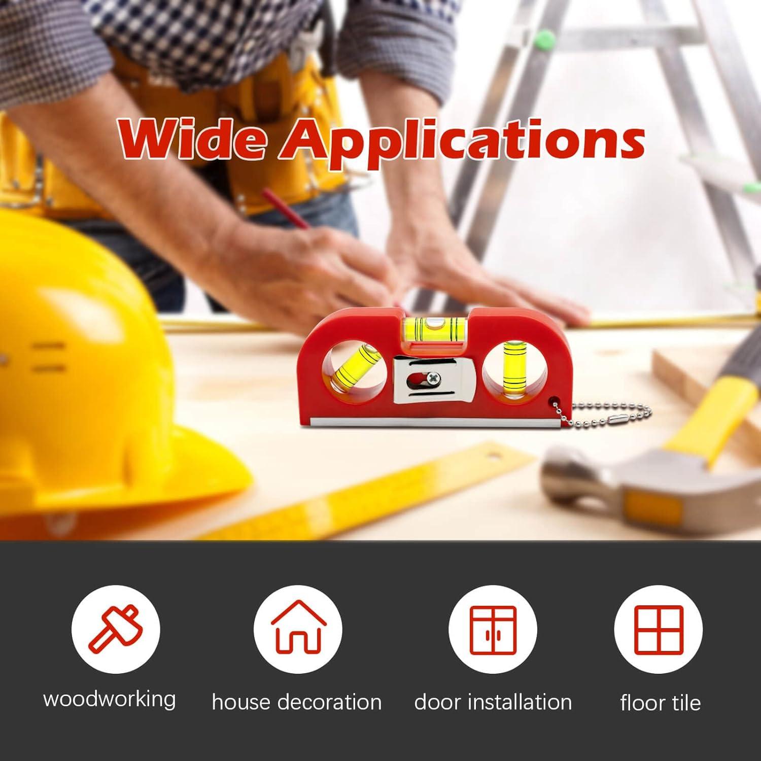 Niveles de Burbuja Sanung, Juego de 2 Portátiles con Base Magnética