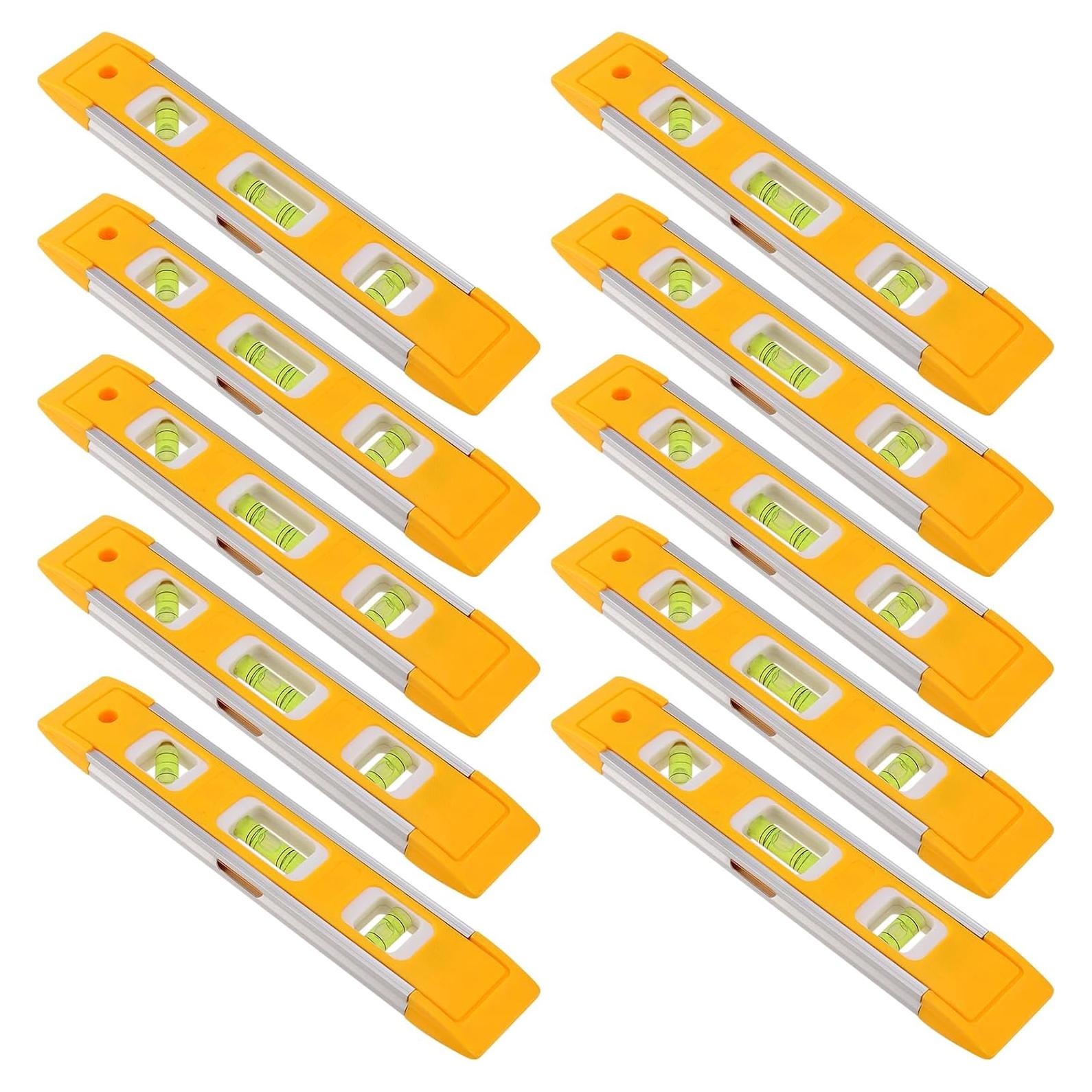 Nivel Torpedo Magnético MUKLEI 23 cm 10 Piezas Aluminio