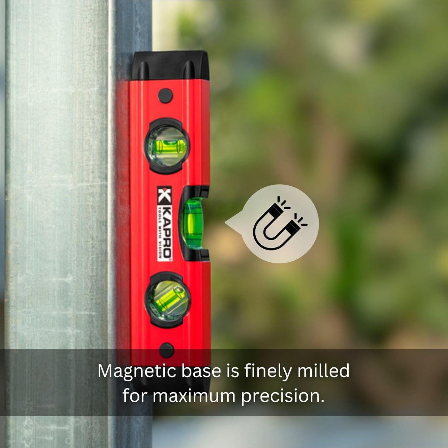 Nivel de Torpedo Magnético Kapro 779T de Aluminio 22.86 cm