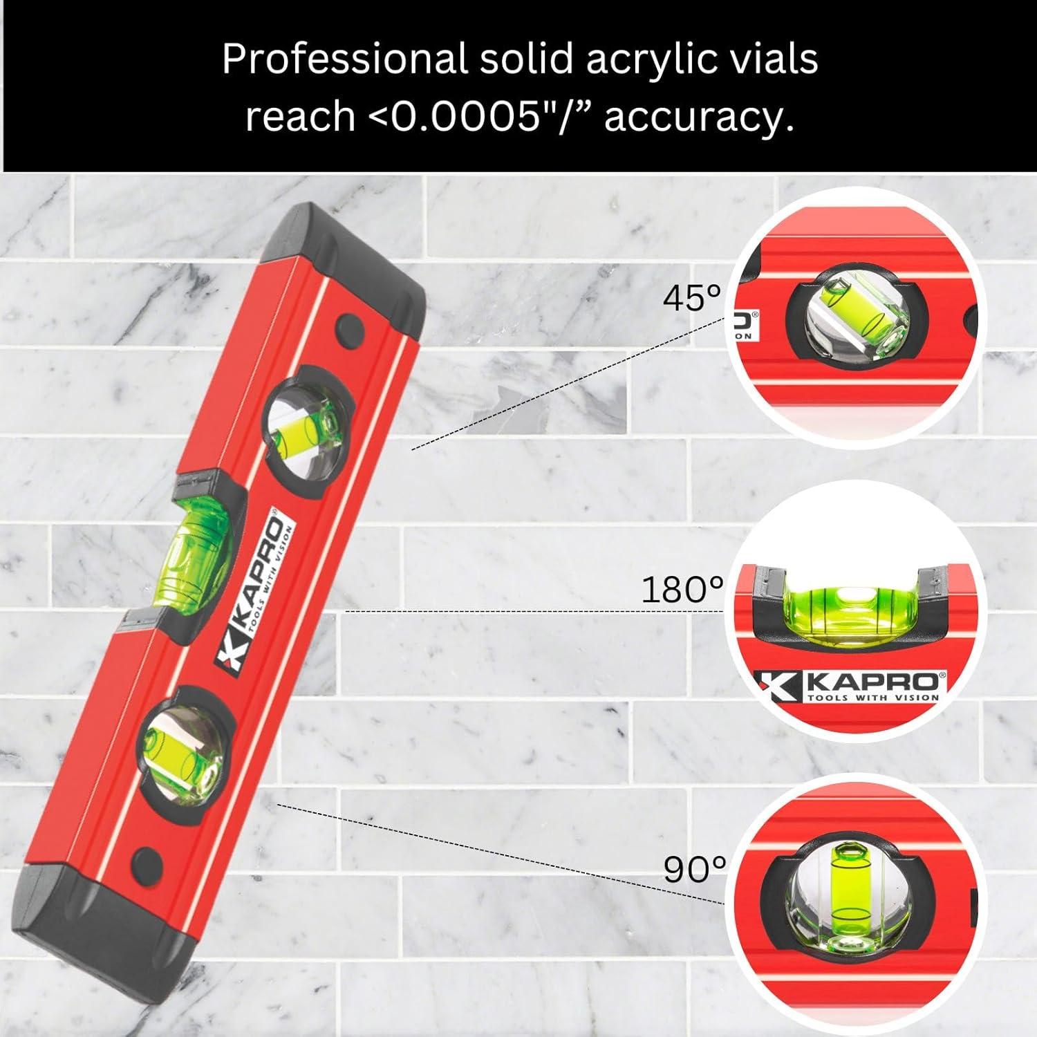 Nivel de Torpedo Magnético Kapro 779T de Aluminio 22.86 cm