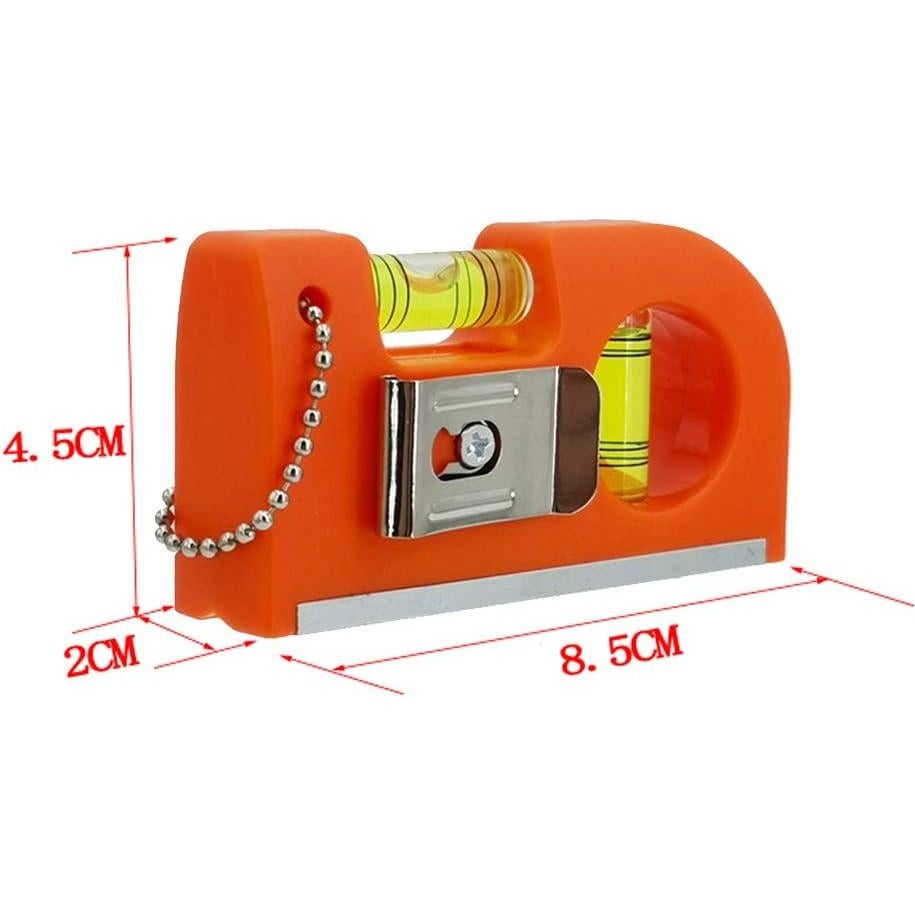 Nivel de Burbuja Mini Horizontal The Yan He 8.5cm Naranja
