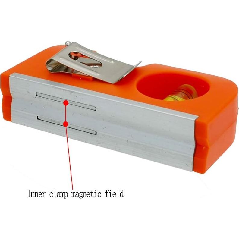 Nivel de Burbuja Mini Horizontal The Yan He 8.5cm Naranja